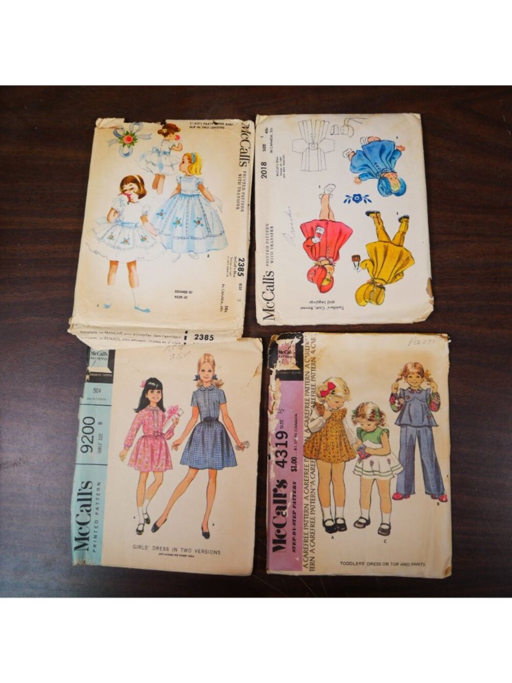 Lot Of 11 Vintage McCalls Sewing Patterns: Dresses Pajamas Crafts & Barbie-Theme - Picture 2 of 4